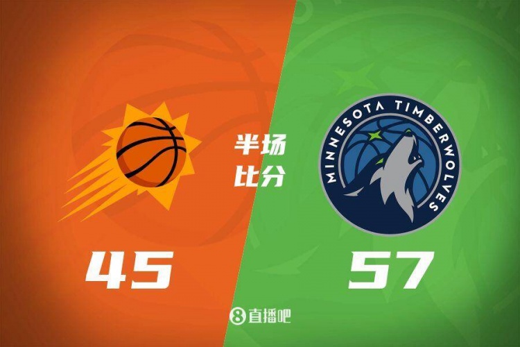  半場(chǎng)戰(zhàn)報(bào)：KD12分2帽 蘭德爾16分 華子傷退 森林狼領(lǐng)先太陽(yáng)12分