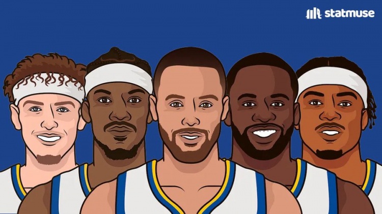  王牌陣容！勇士派出庫巴追波穆的首發(fā)陣容時(shí)11勝0負(fù)