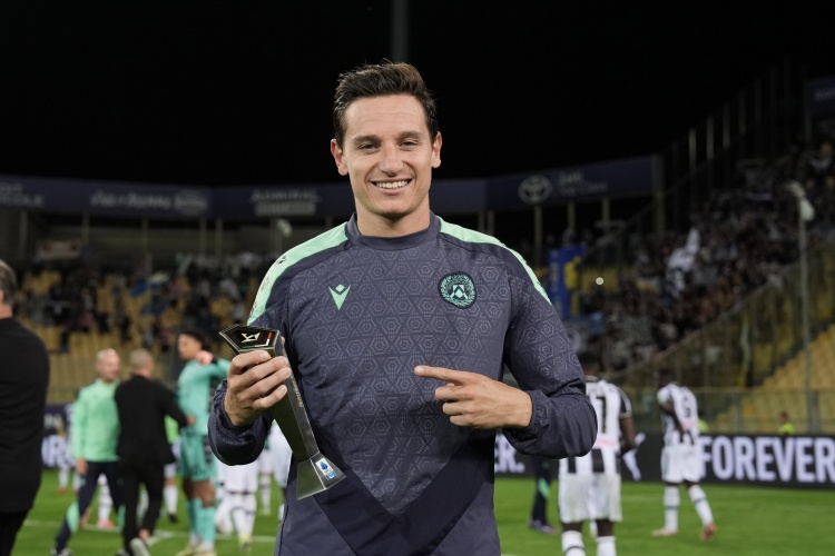  烏迪內(nèi)斯客場(chǎng)1-1拉齊奧，托萬(wàn)：我恢復(fù)最佳水平&球隊(duì)已經(jīng)保級(jí)成功