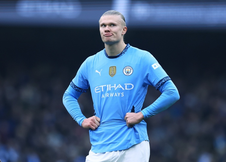  倫敦殺手，哈蘭德本賽季英超6次作客倫敦打進(jìn)7球，歷史第二多