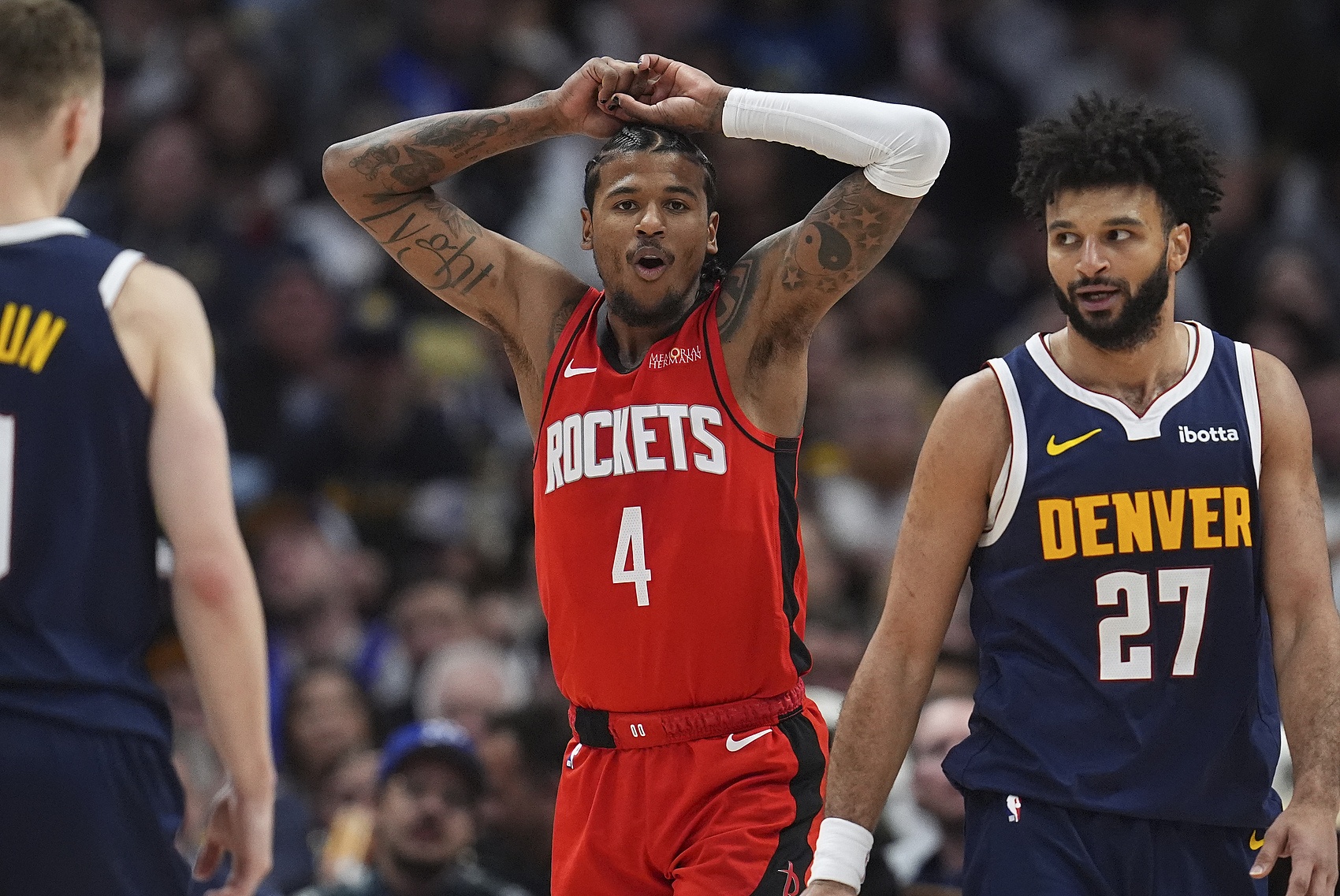  約基奇缺陣！火箭10連勝穩(wěn)了？ESPN預(yù)測明日勝率：火箭高達(dá)85.4%