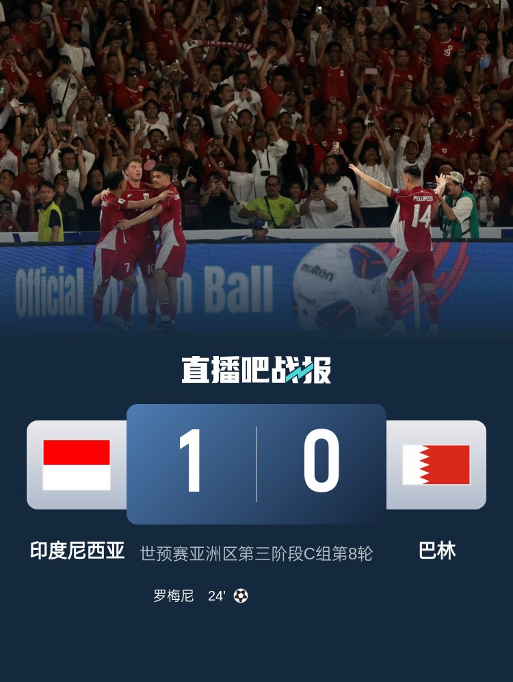  印尼媒體：印尼保留直接晉級世界杯希望 6月需擊敗中國隊(duì)和日本隊(duì)